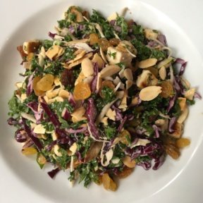 Gluten-free kale salad from Flatiron Hall